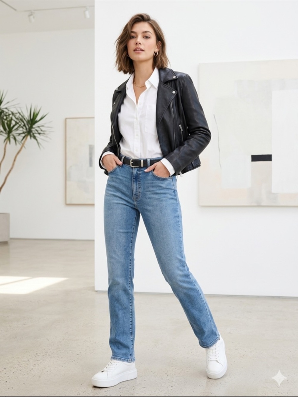 Mavi Straight-Leg Jeans in Light Blue Wash